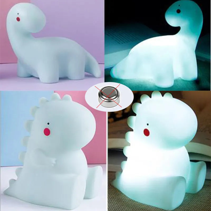 Cartoon Baby LED Night Lights Table Desk Lamp Decor Bedroom Dinosaur Unicorn Kids Baby Toy Birthday Chritmas Gift