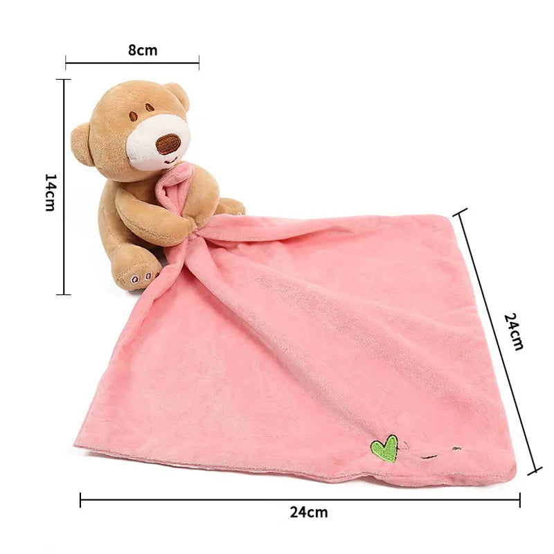 Newborn Baby Plush Toys Stuffed Bear Blanket Baby Comforter Toys Infant Sleeping Towel Soothe Appease Towels Baby Toys Xmas Gift