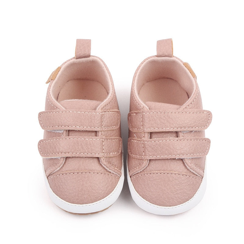 Brand New Toddler Baby Girls Shoes PU Leather Shoes Soft Sole Crib Shoes Spring Autumn First Walkers